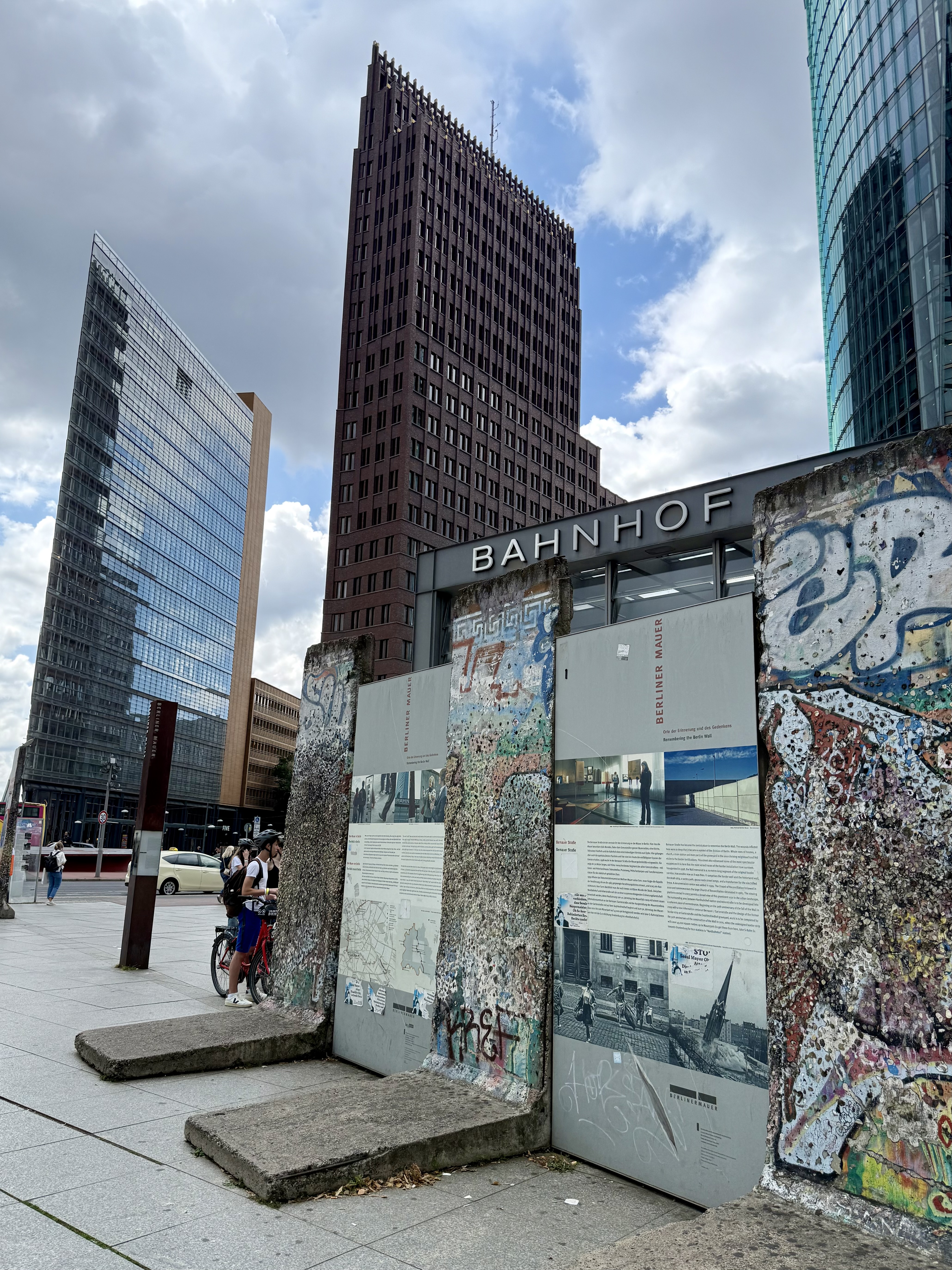 波茨坦广场的柏林墙遗迹