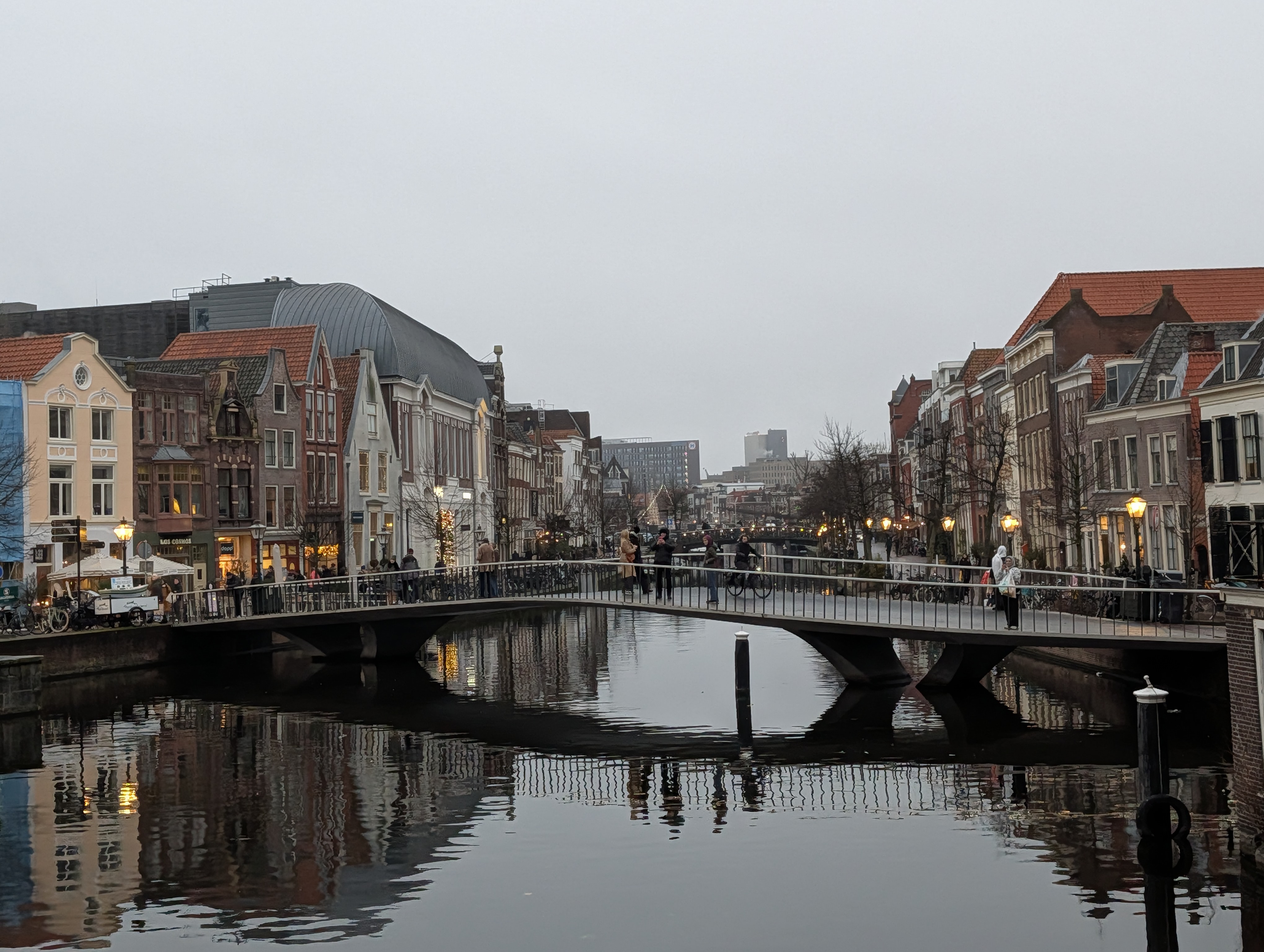 Nieuwe Rijn 运河与步行桥