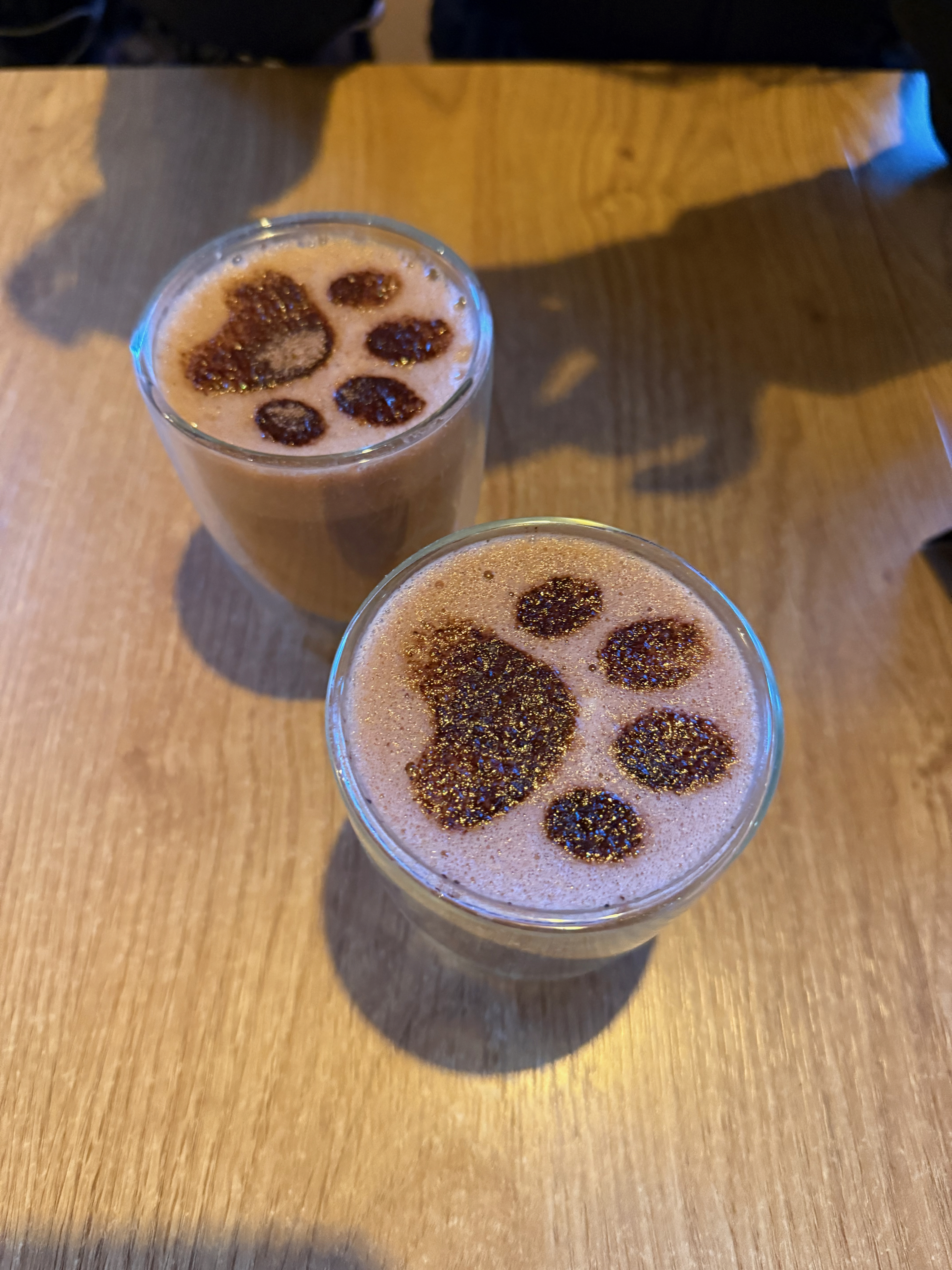 熊掌拉花热巧克力